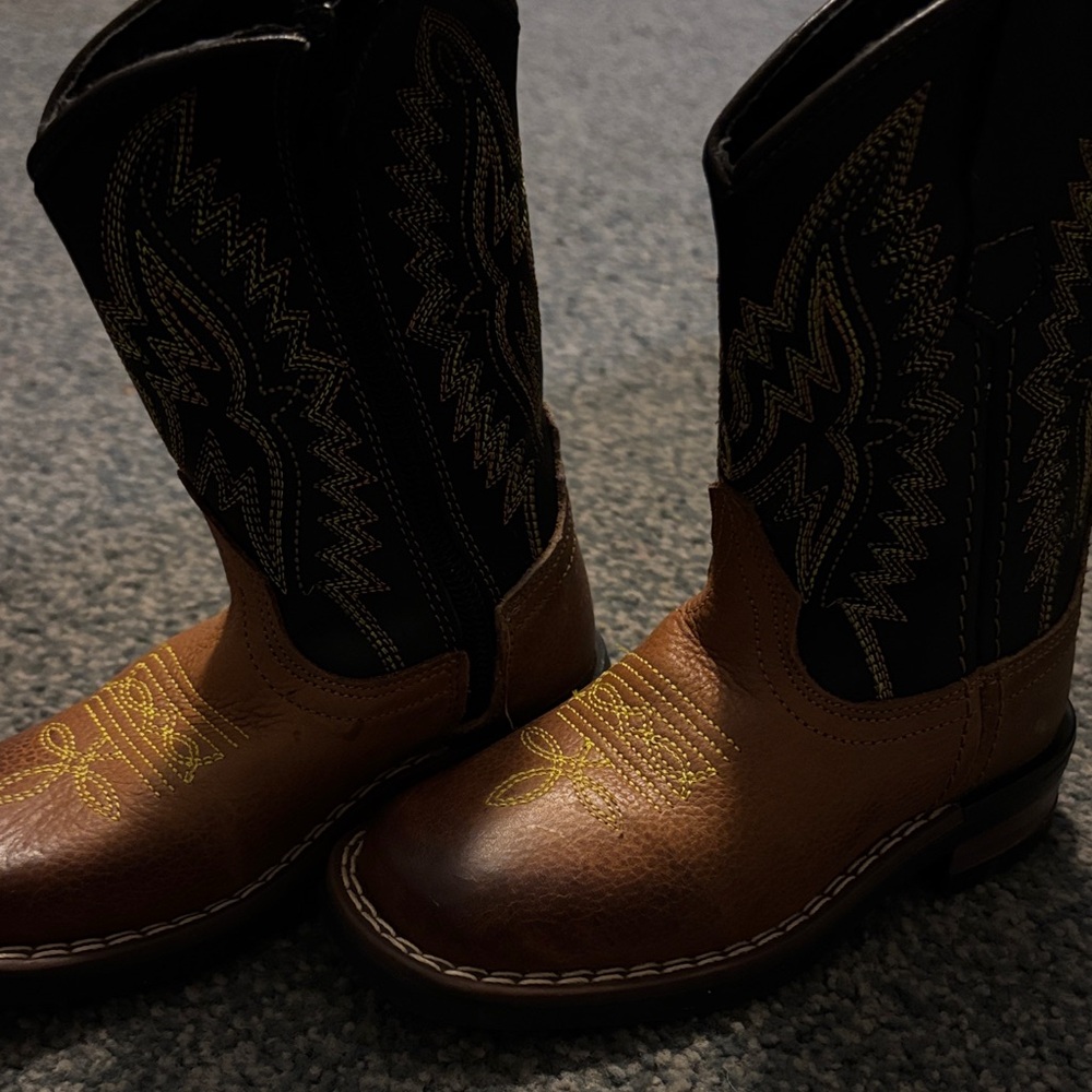 J.B. Dillon Kids Brown and Black Boots